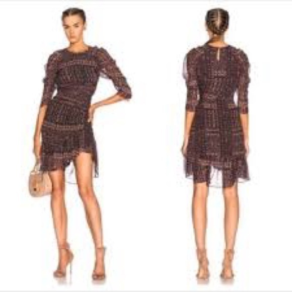 Ulla Johnson Dresses & Skirts - NWT Ulla Johnson Aicha Ikat Silk Chiffon Mini Dress Sz-8